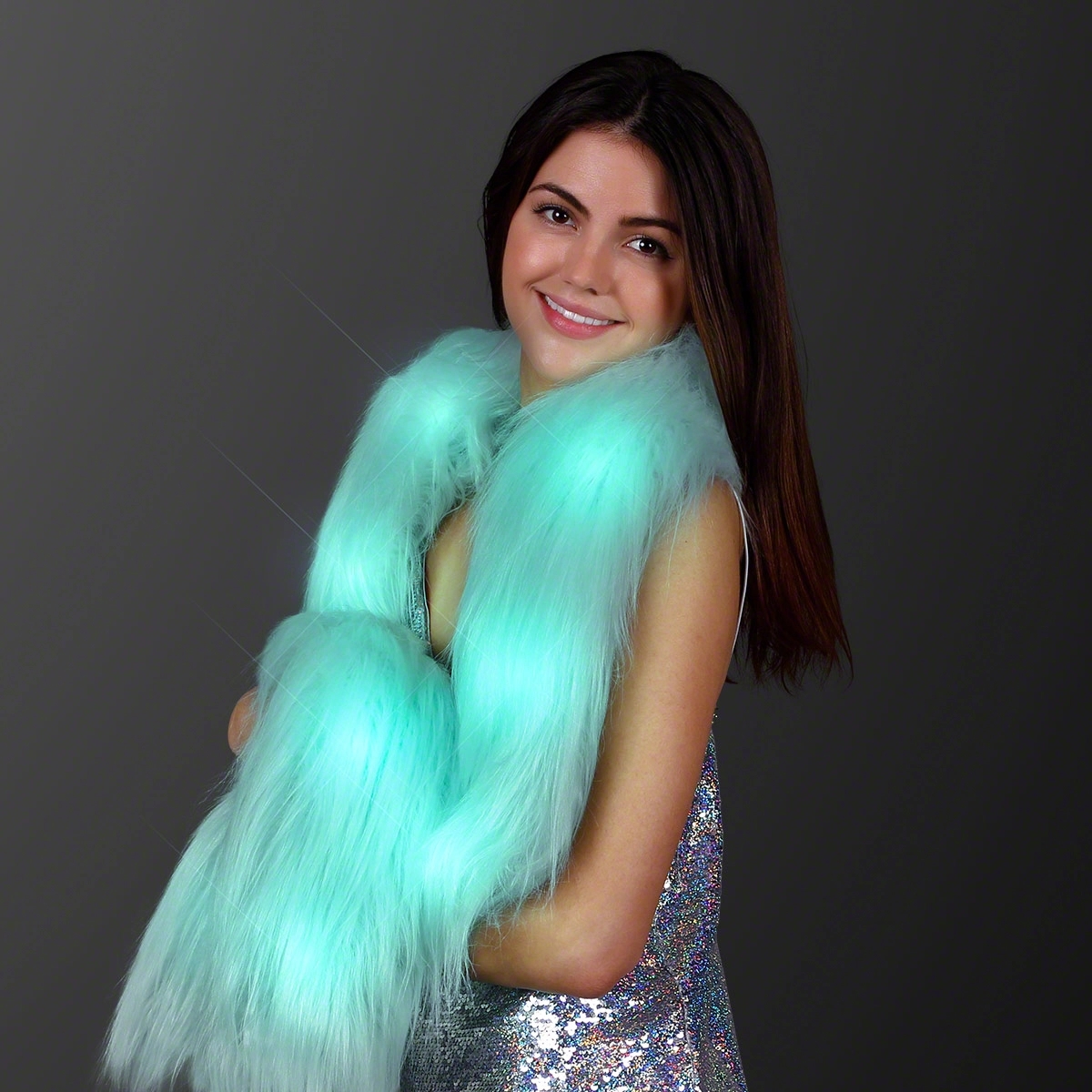 Glam Light Up Faux Fur Boa 2