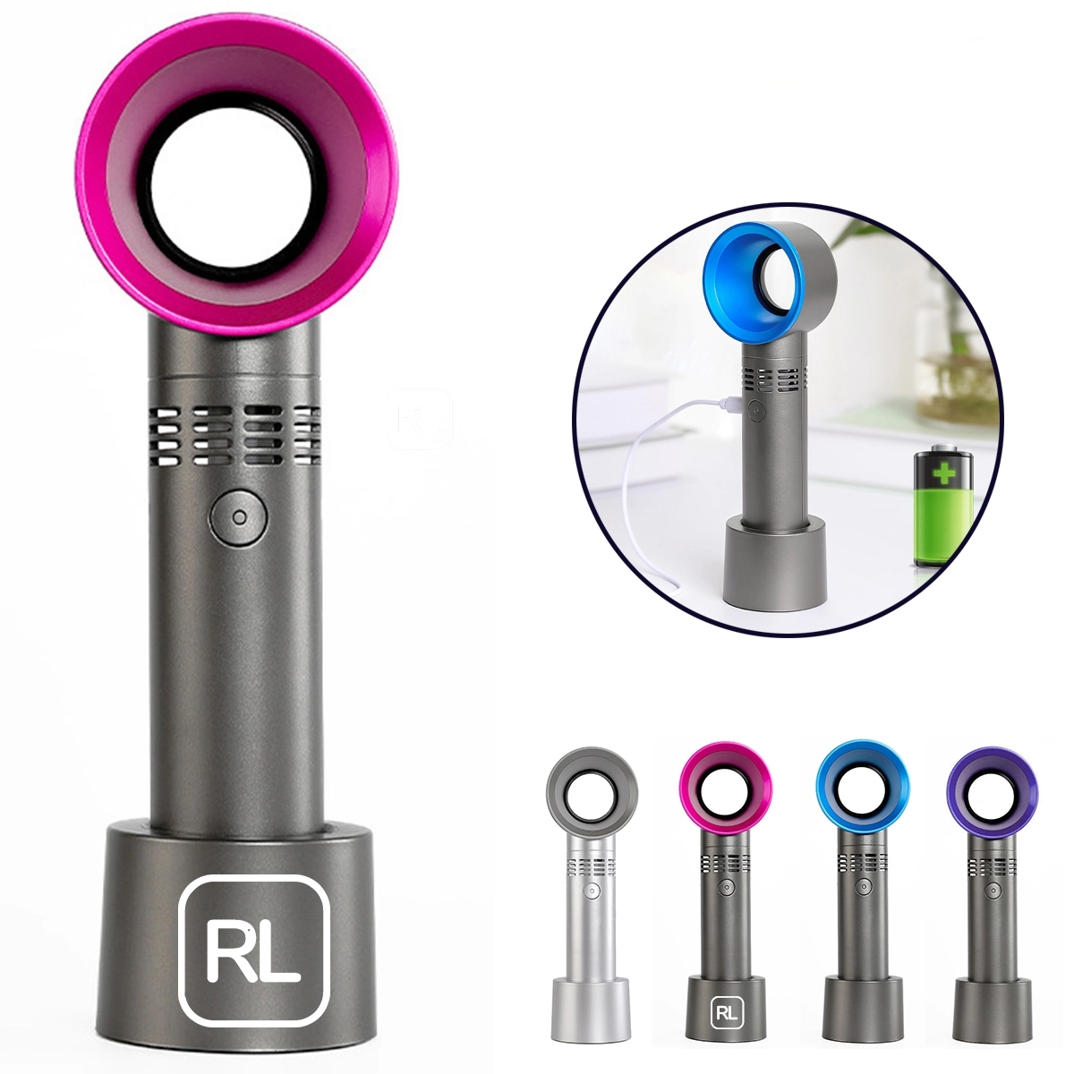 Portable Rechargeable And Silent Bladeless Mini Fan 2