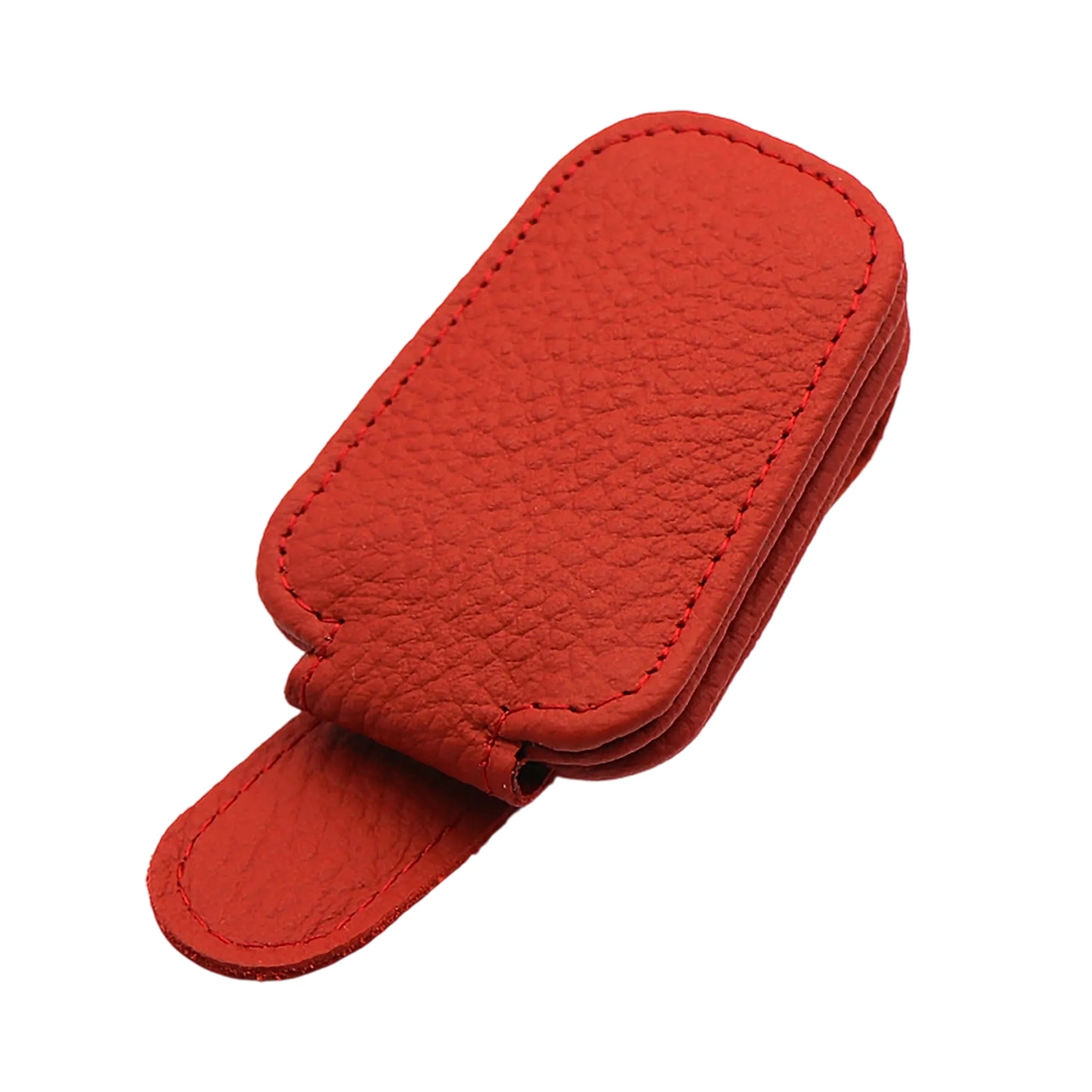 PU Leather Magnetic Glasses Holder for Car 4