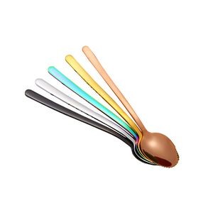 6.41 Inch Serrated Teeth Coffee Dessert Spoon 8