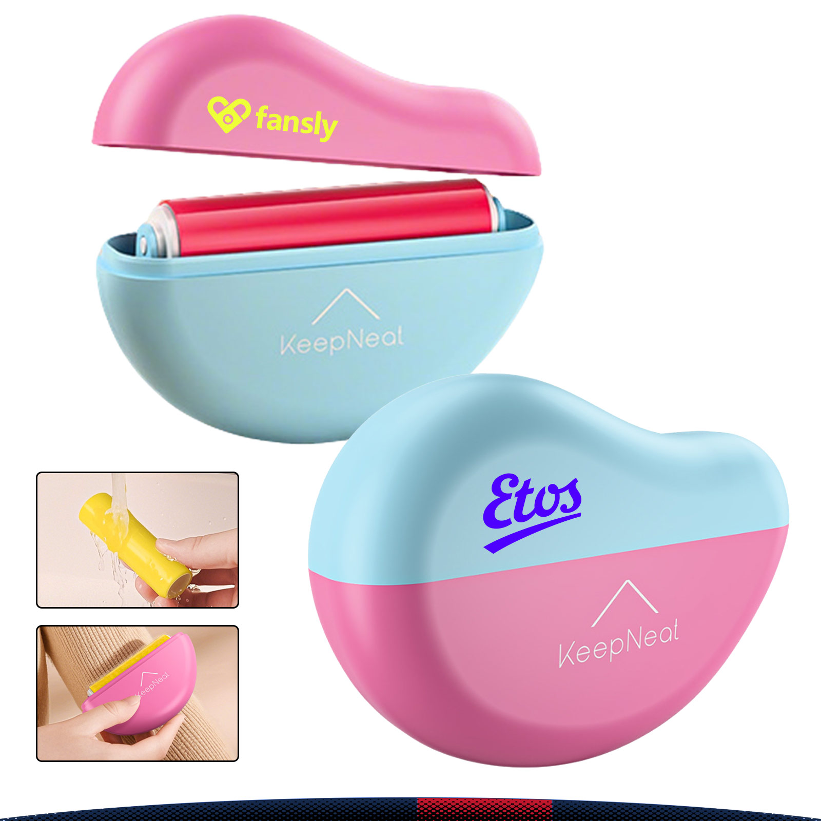 Velixo Mango-Shaped Two-Tone Washable Lint Remover 2