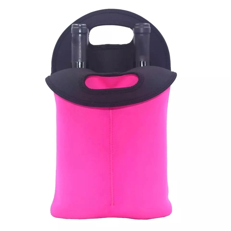 Neoprene Wine Double Bottle Tote Bag 7