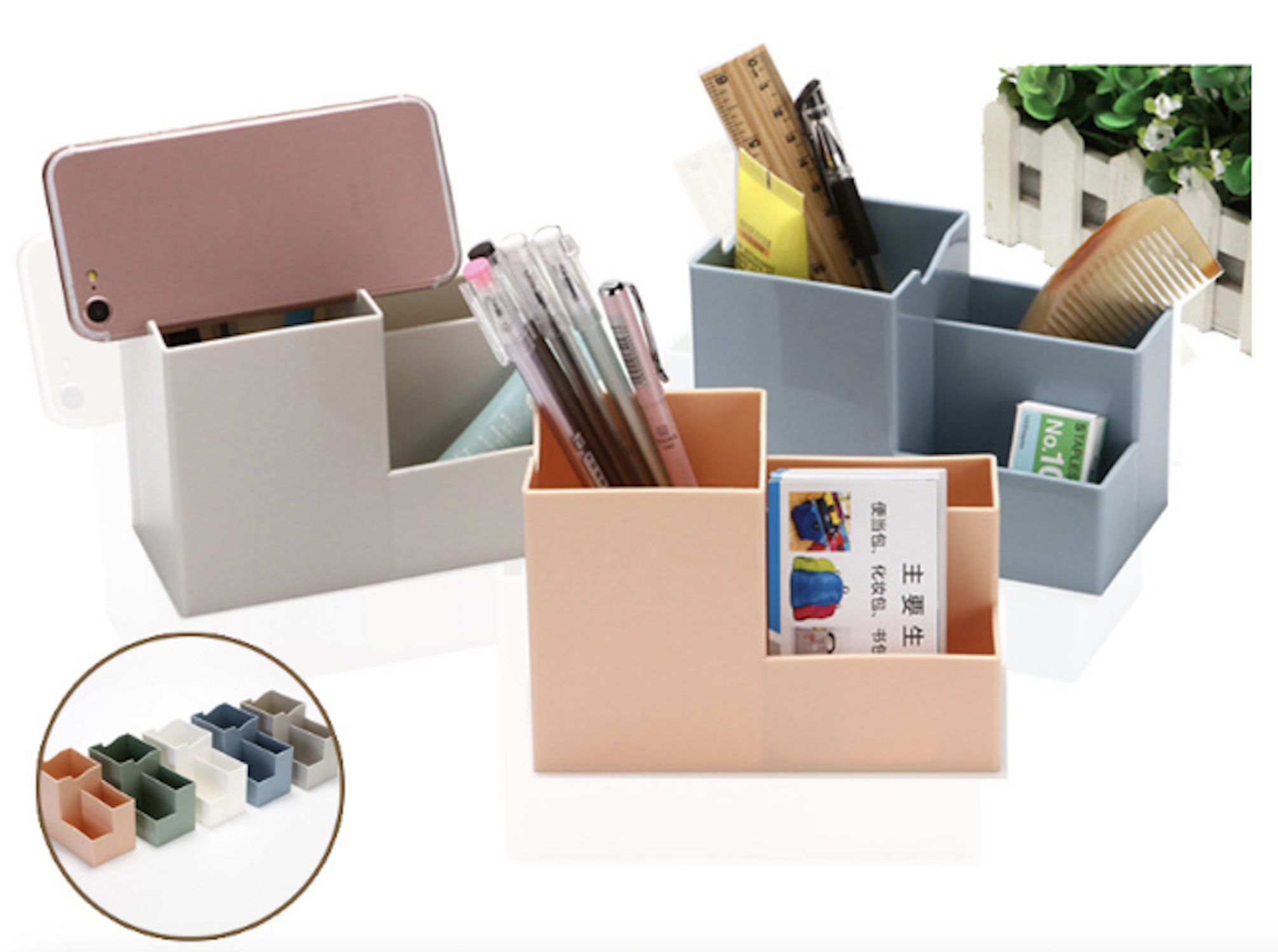 Simple Plastic Pen Holder 2