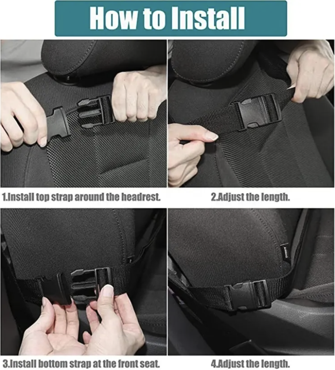 Kick Mats Car Back Seat Organizer 2