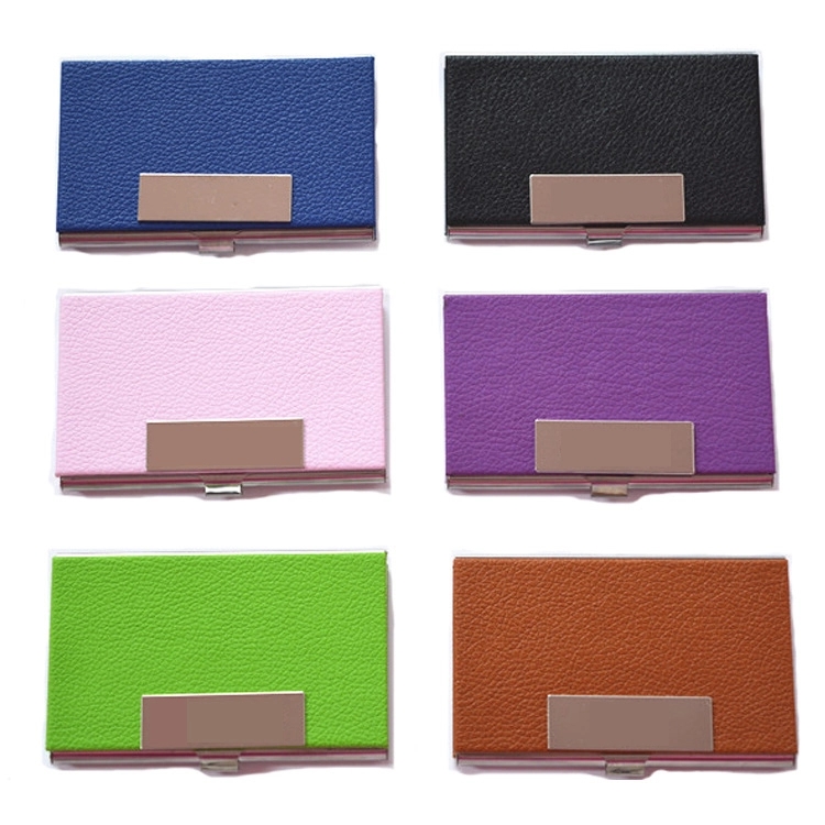 PU Leather & Metal Professional Business Card Case 1