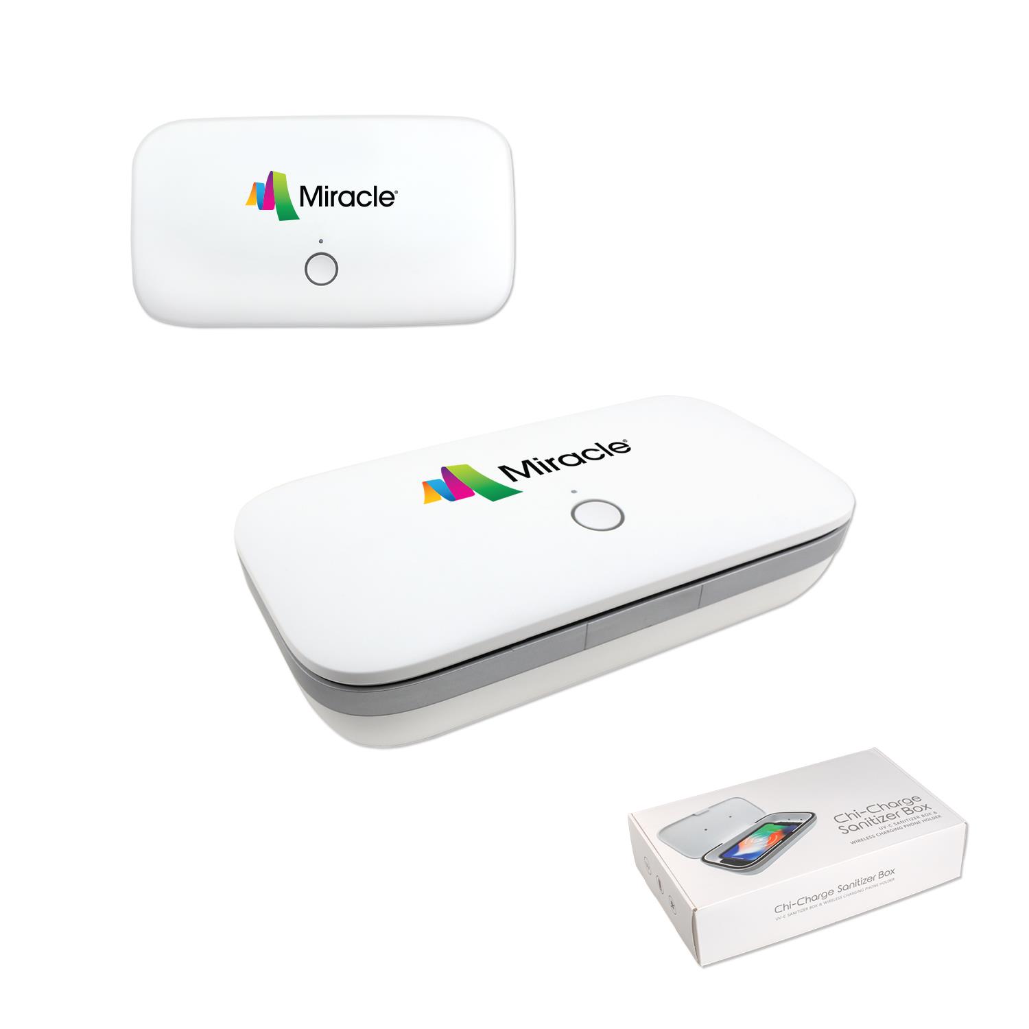 Chi-Charge UV-C Phone Sanitizer Box with Wireless Charging Station 1