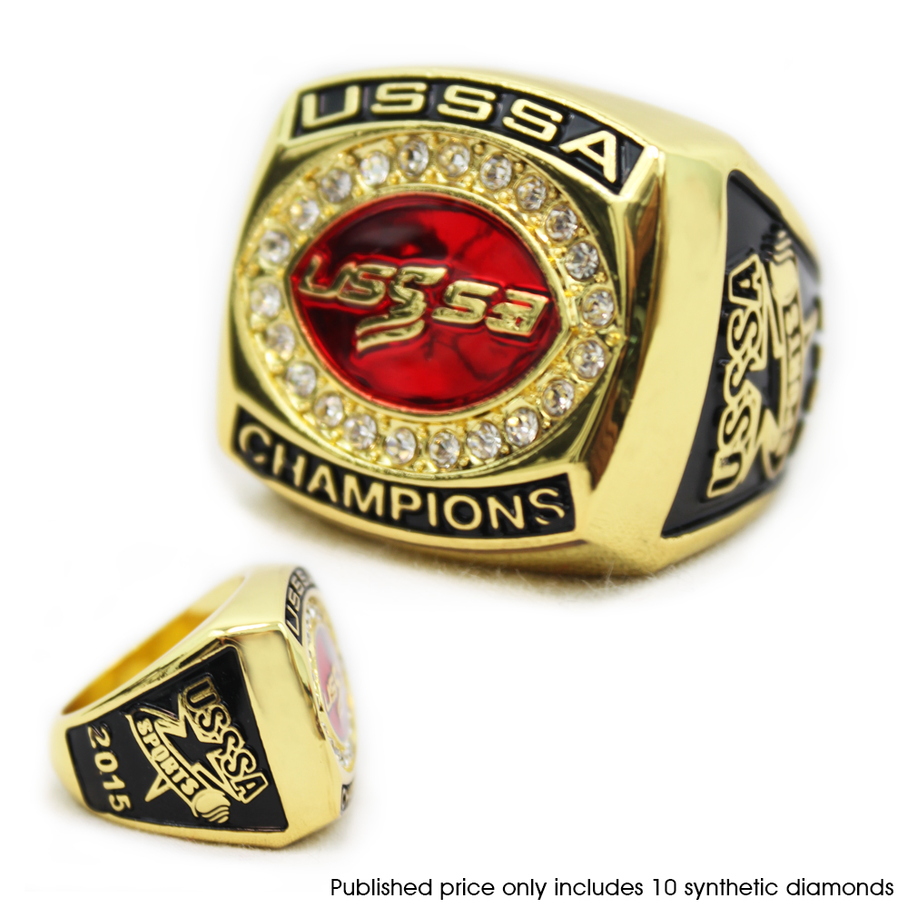 Replica Championship Ring Shiny Gold