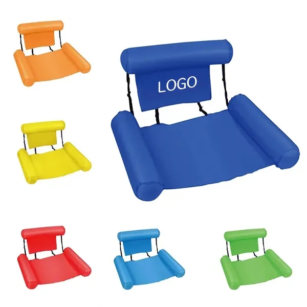 Foldable Inflatable Water Lounge Chair Portable Pool Float 9