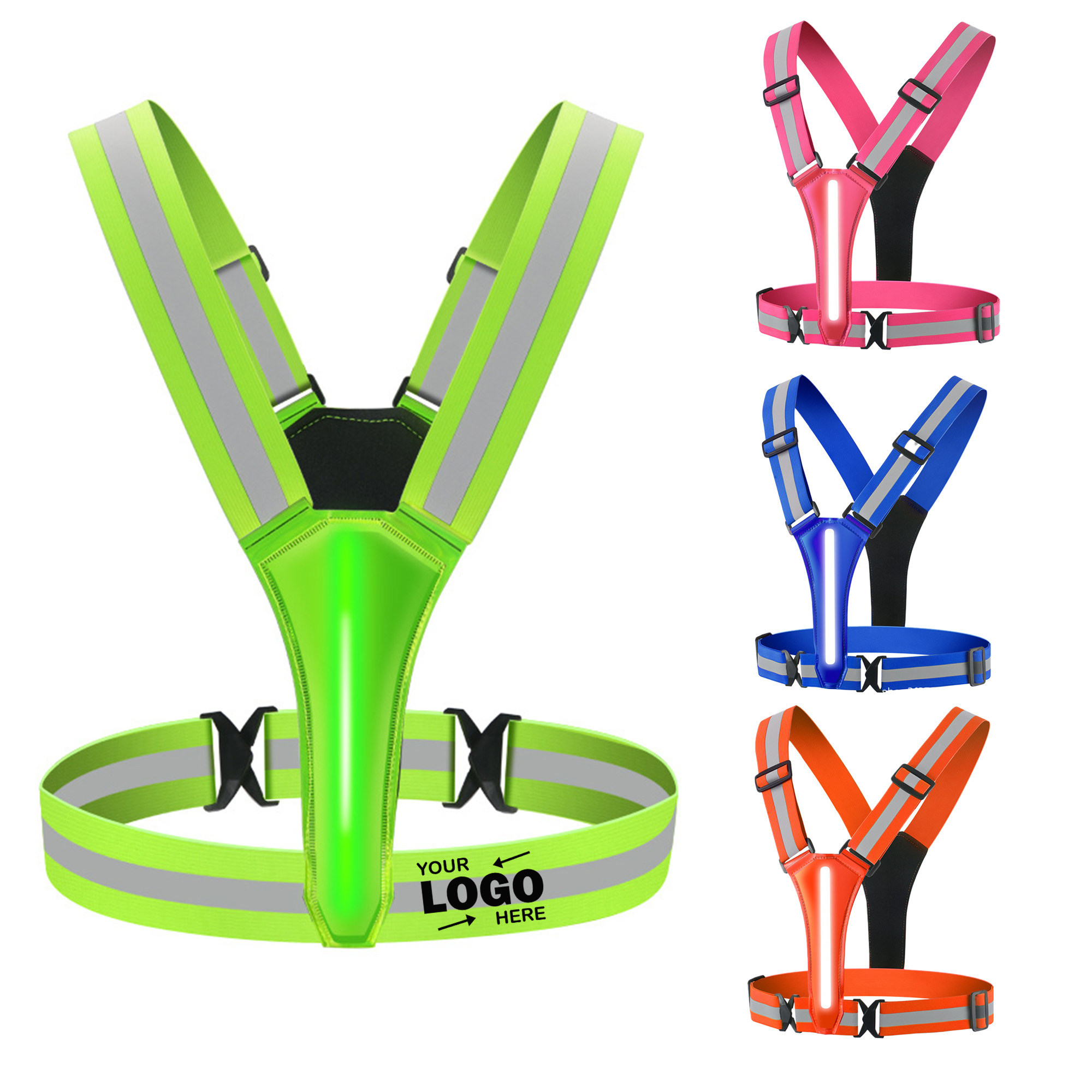 LED Reflective Vest With USB Recharge 2