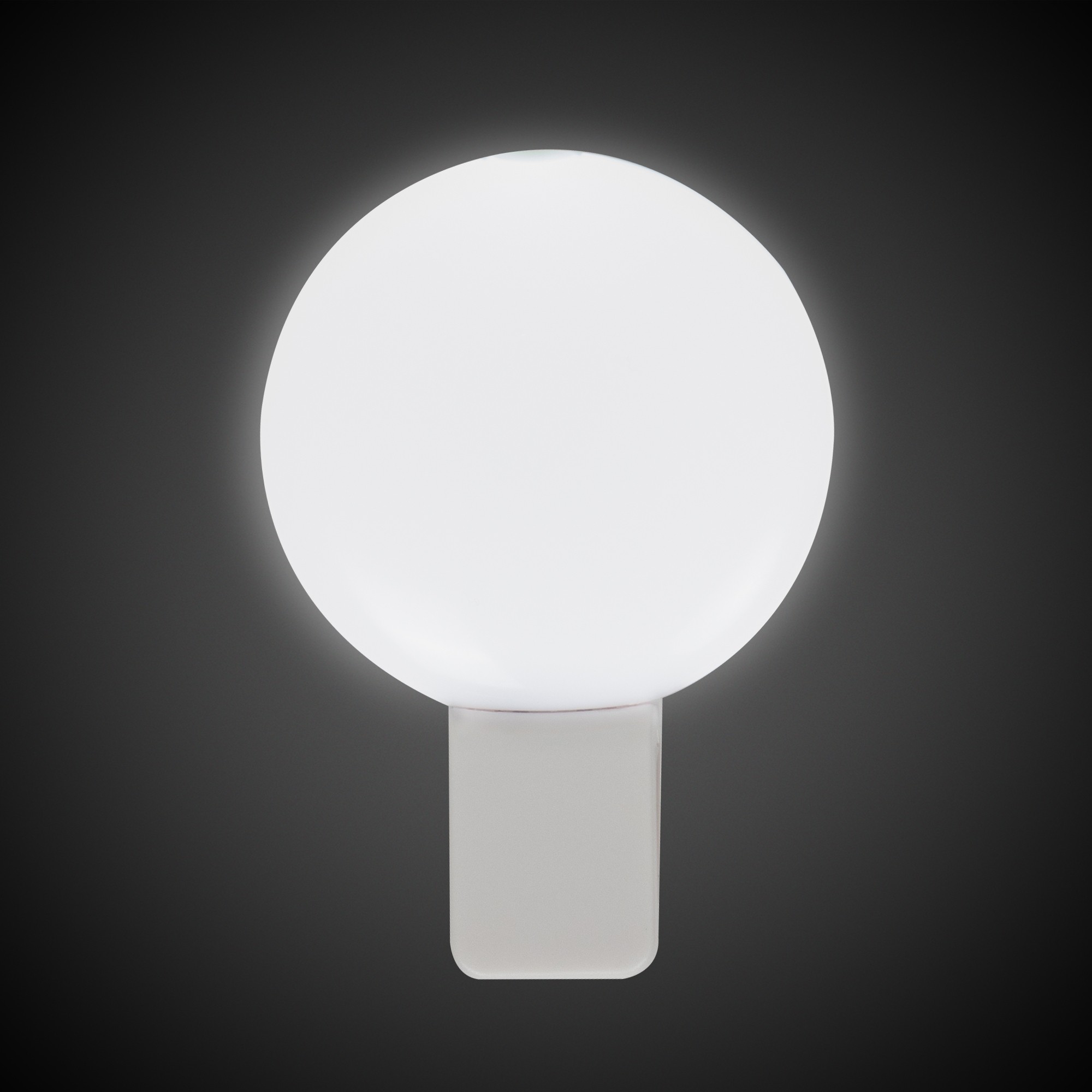 Light Up White Circle Clip-On 1