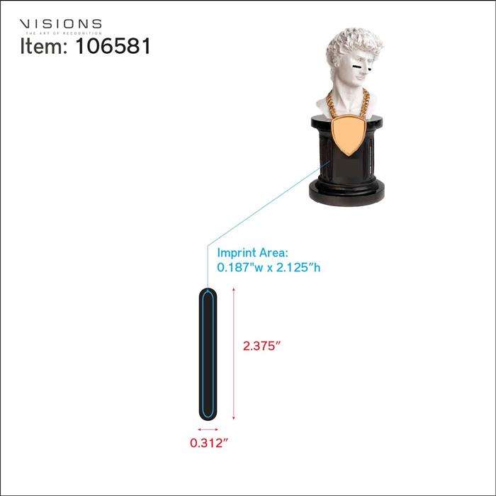 Statue of David Perpetual Add-on Plate 3