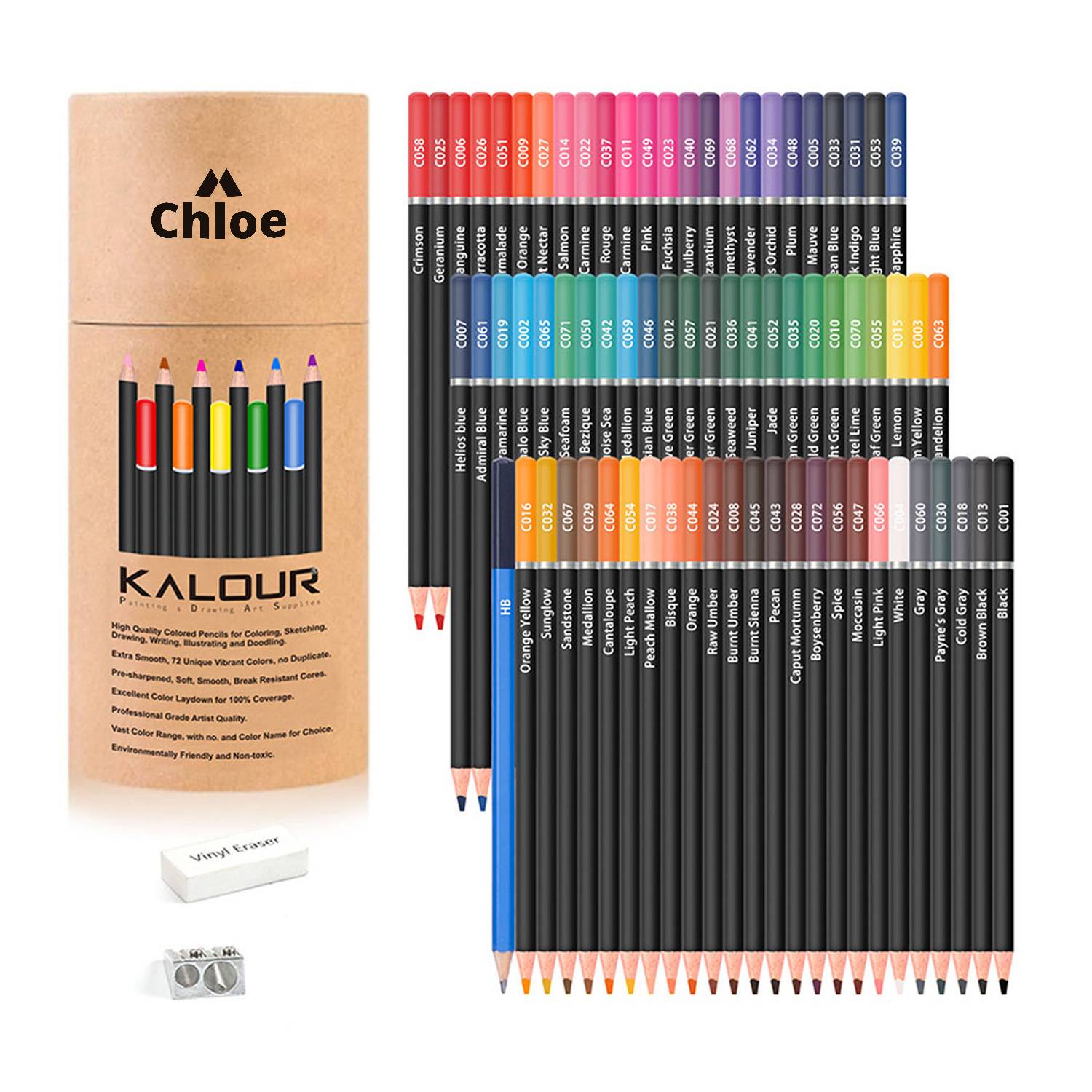 72-Color Colored Pencil Set 1