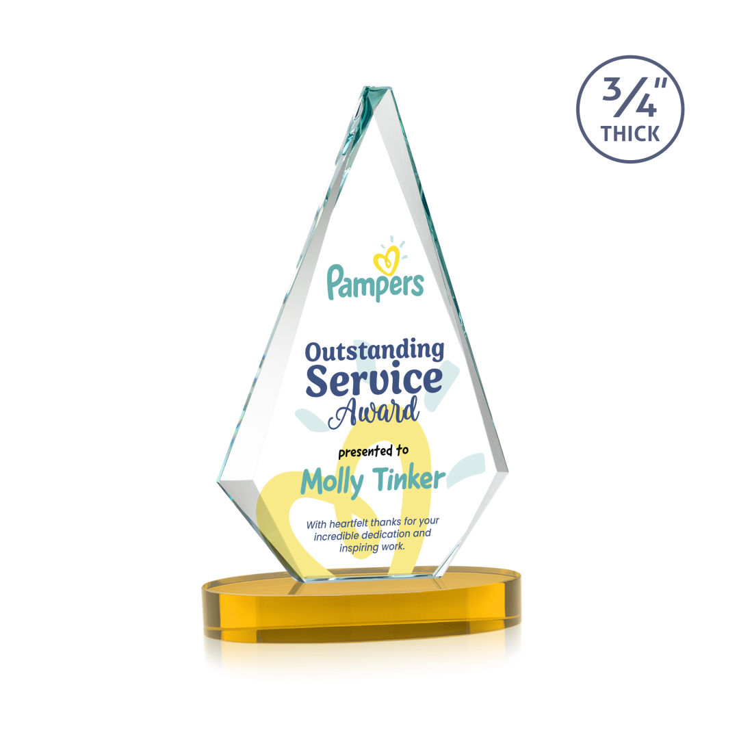 Windsor VividPrint™ Award on Alberton Base - Amber 3