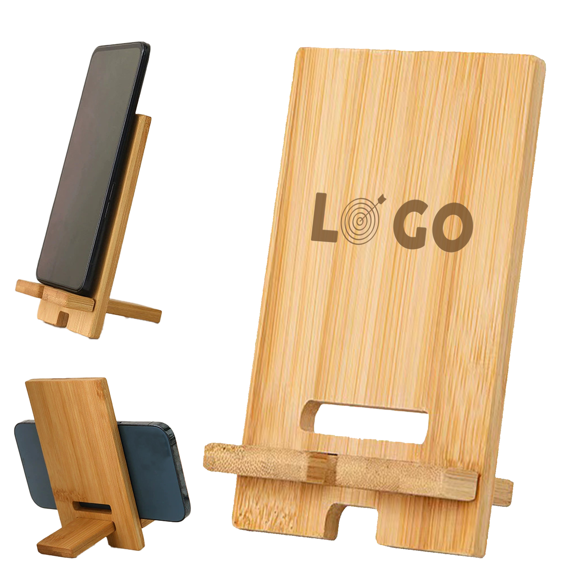 Eco-Friendly Bamboo Mobile Phone Stand Wooden Holder 4