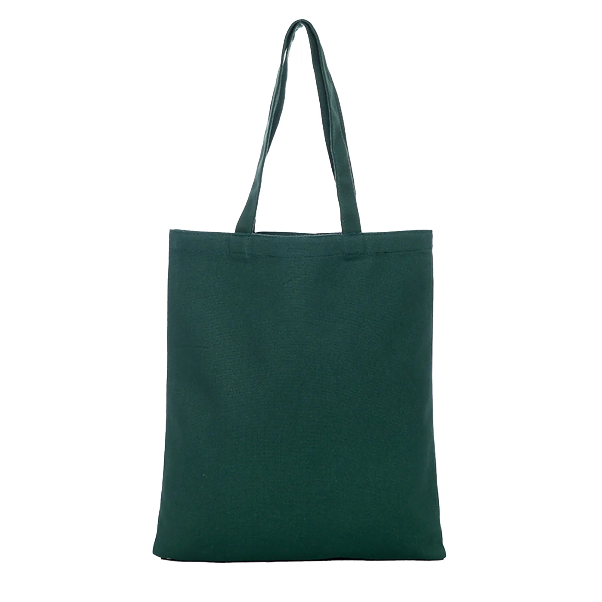 MOQ 10 Polyester Cotton Solid Color Hand-Held Canvas Bag, custom tote bag with logo imprint 9