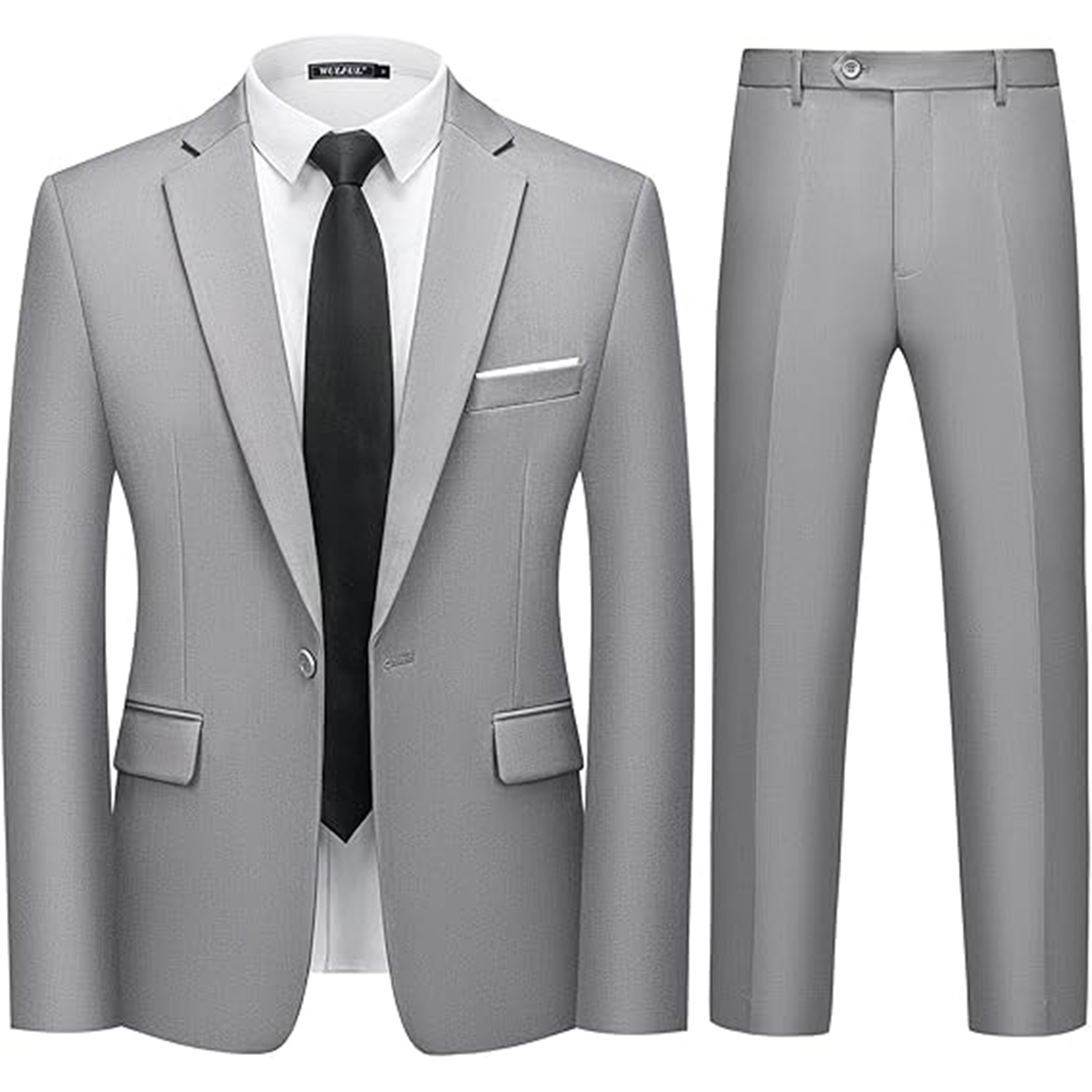 Men 2 Piece Slim Fit Suit Set 6