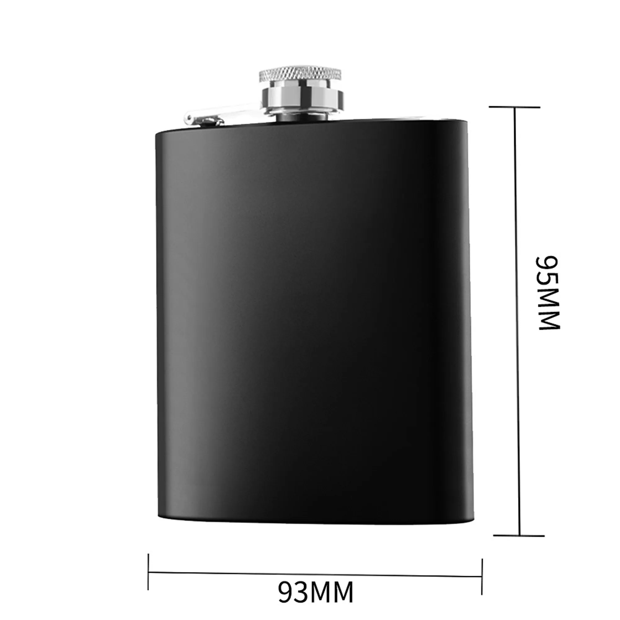 6Oz Laser Engraved Stainless Steel Hip Flask 4