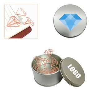 Diamond Shaped Paper Clips in Tin Box 4