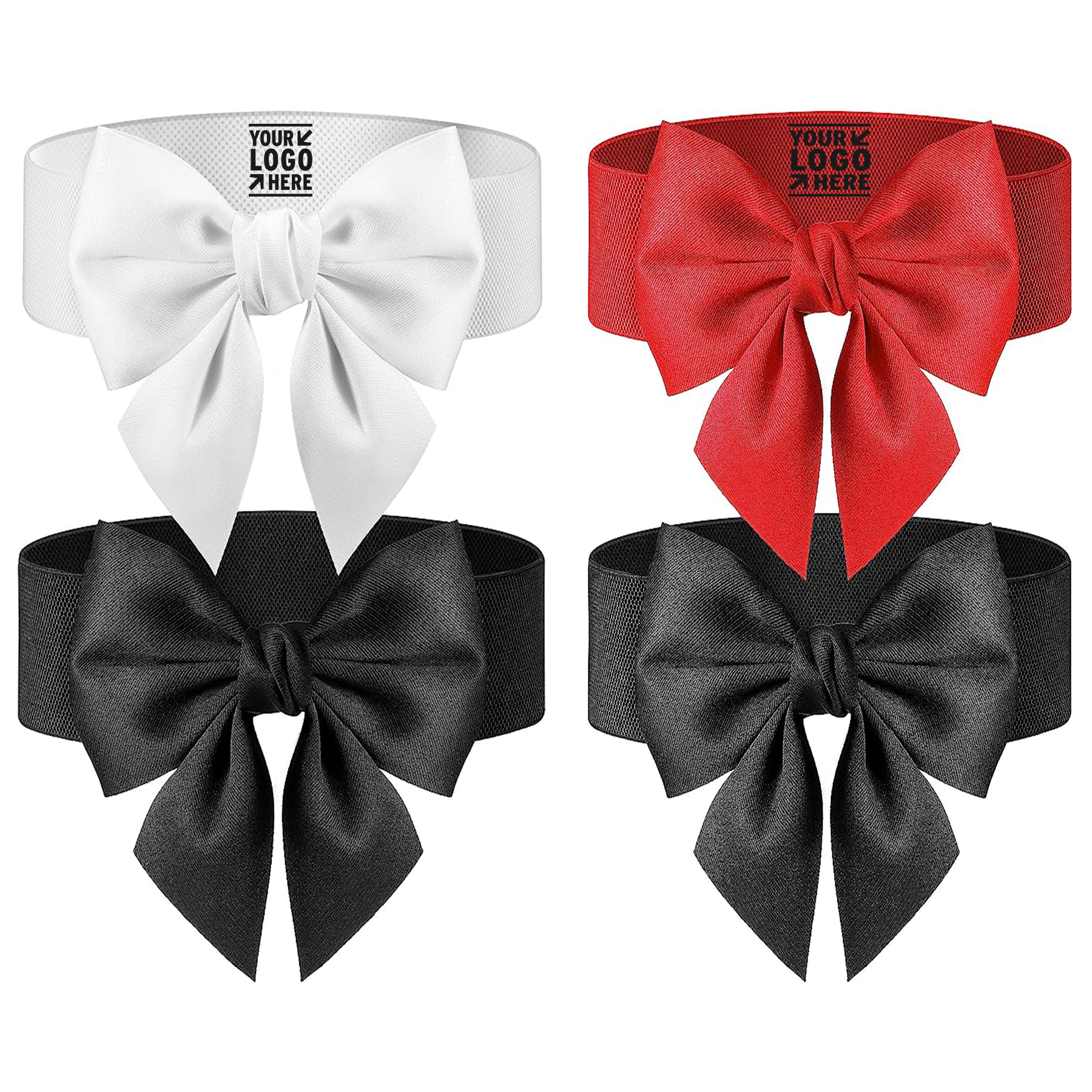 Wide Elastic Belt Women's Bowknot Belt 2