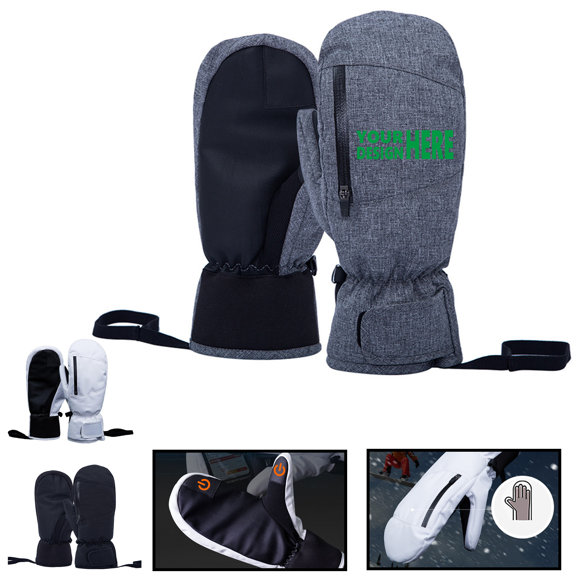 Waterproof Touch Screen Warm Ski Gloves 2
