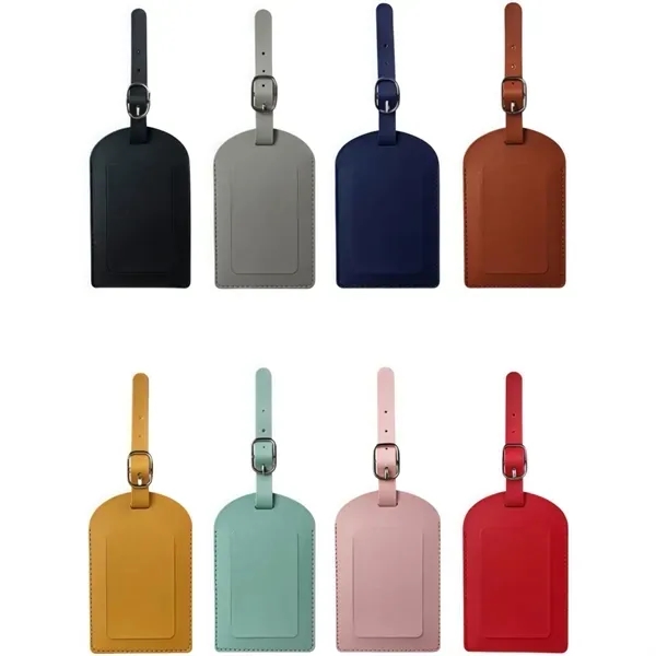 PU Leather Suitcase Luggage Tags Travel Bag Identification 8