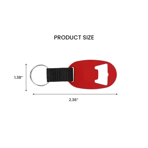 Aluminum Oval Keychain Bottle Opener 5
