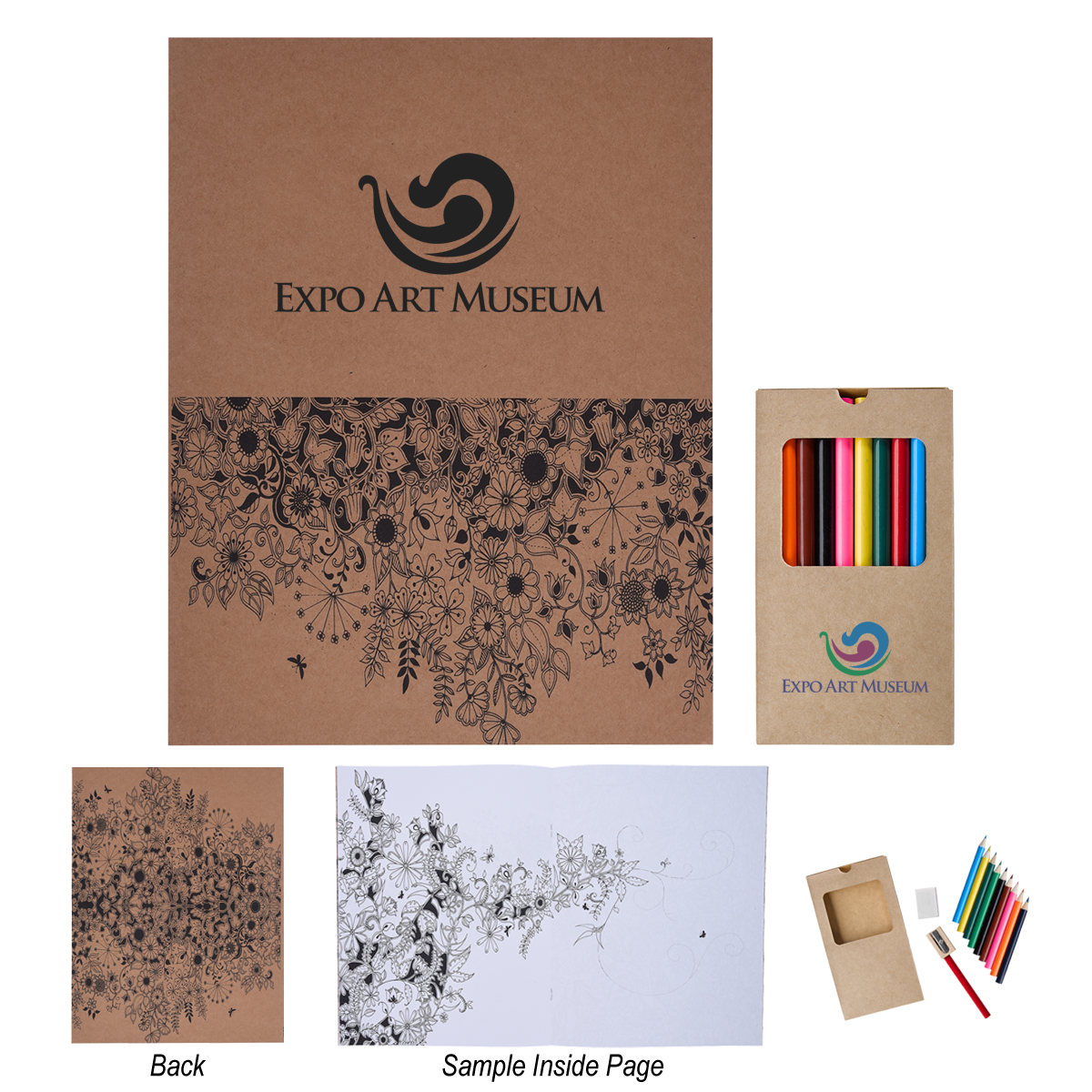 Adult Coloring Book With Colored Pencils 1