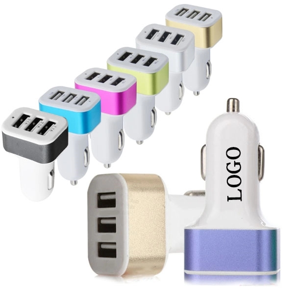3 Port USB Car Charger 2