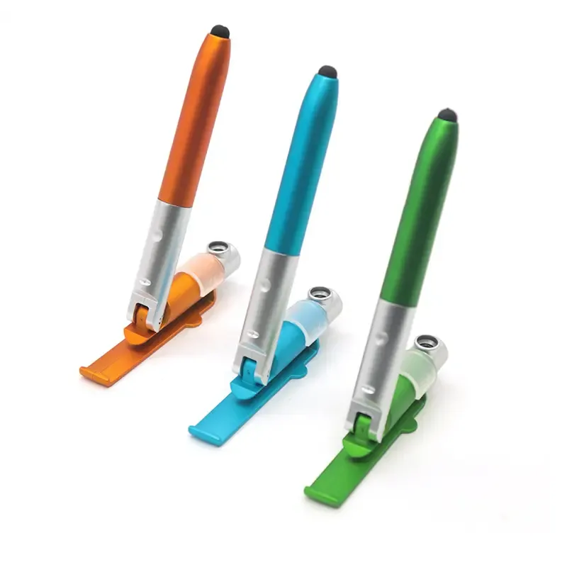 4-in-1 Ballpoint Pen with Stylus,Phone Holder,and LED Light 8