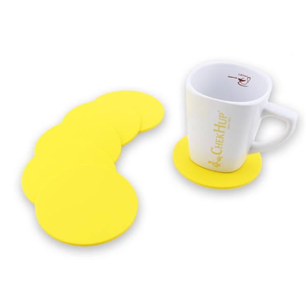 Round Silicone Drink Coasters Mug Pad 4