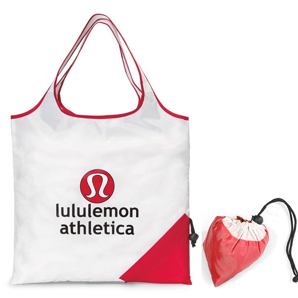 Polyester Fold-Up Cinch Corner Tote Bags 8