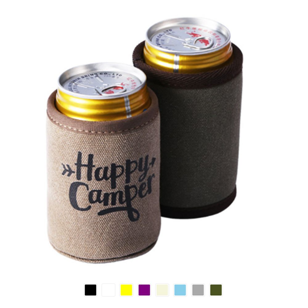 Insulated Canvas Can Bottle Cooler 1
