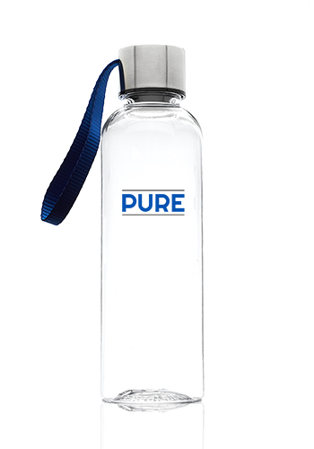 17 oz. Genie Plastic Water Bottle with Strap 12