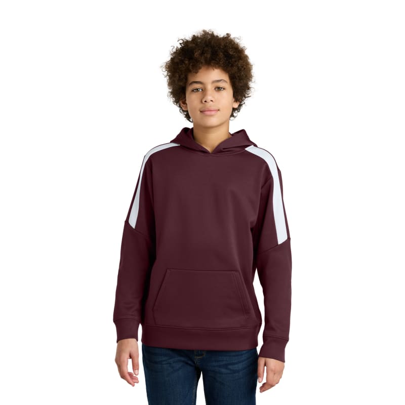 Sport-Tek Youth Sport-Wick Fleece United Pullover Hoodie 8