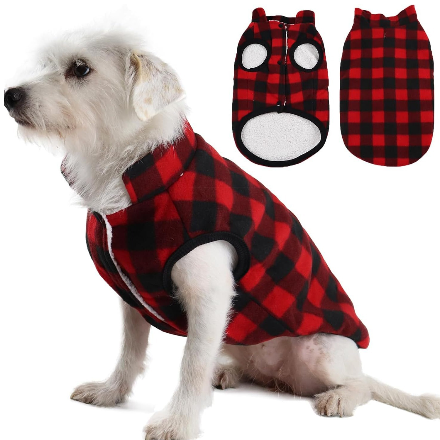 Polar Fleece Padded Jacket for Dog 2