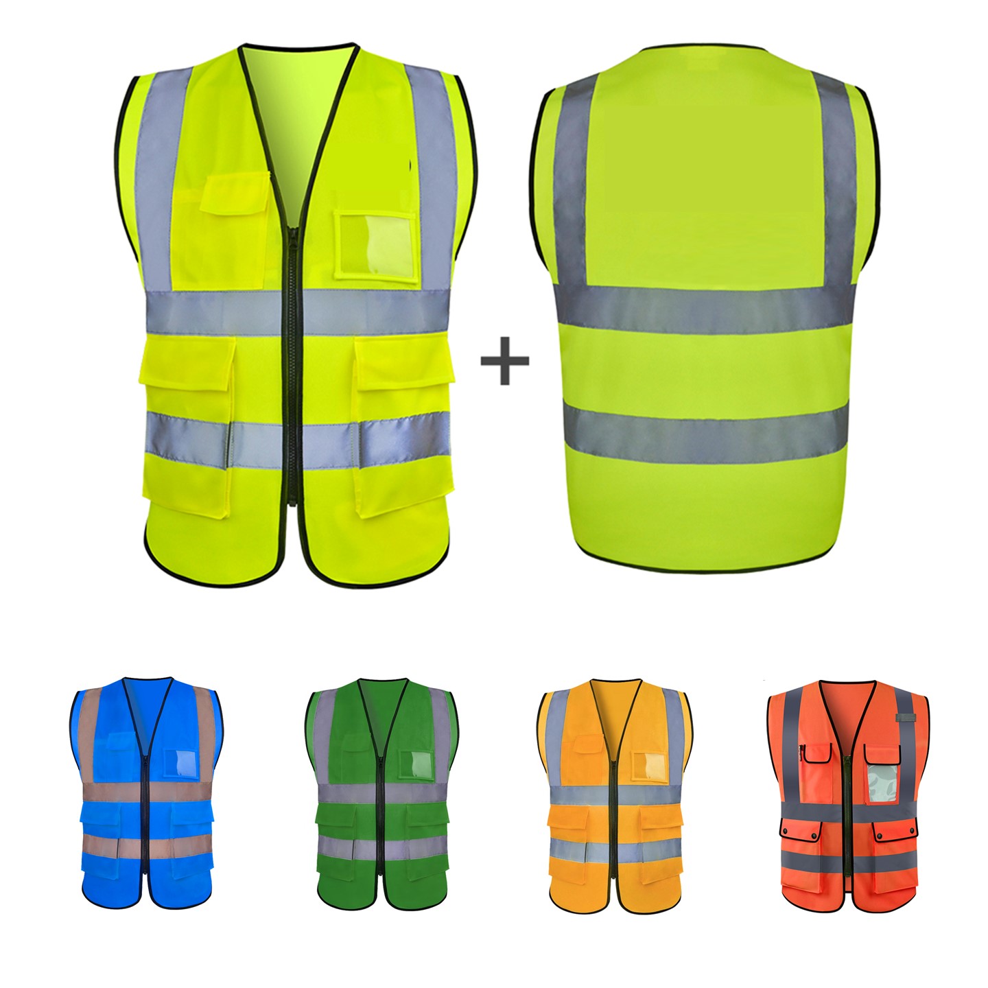 Multi-Pocket Reflective Safety Vest 3