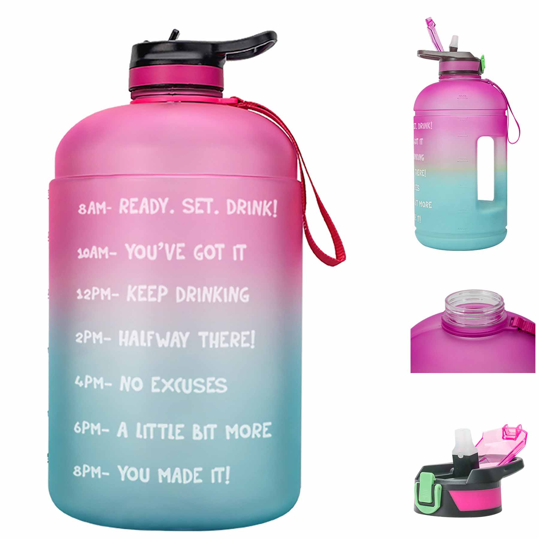 Large 1 Gallon Sports Water Tank Bottles 1