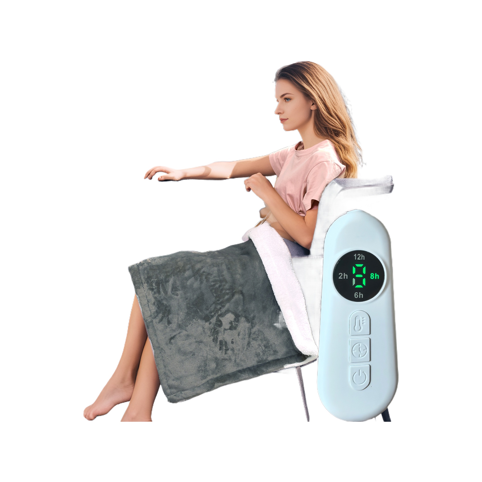 Electric Heating Blanket Knees Blanket Washable Office Warming Throw 2