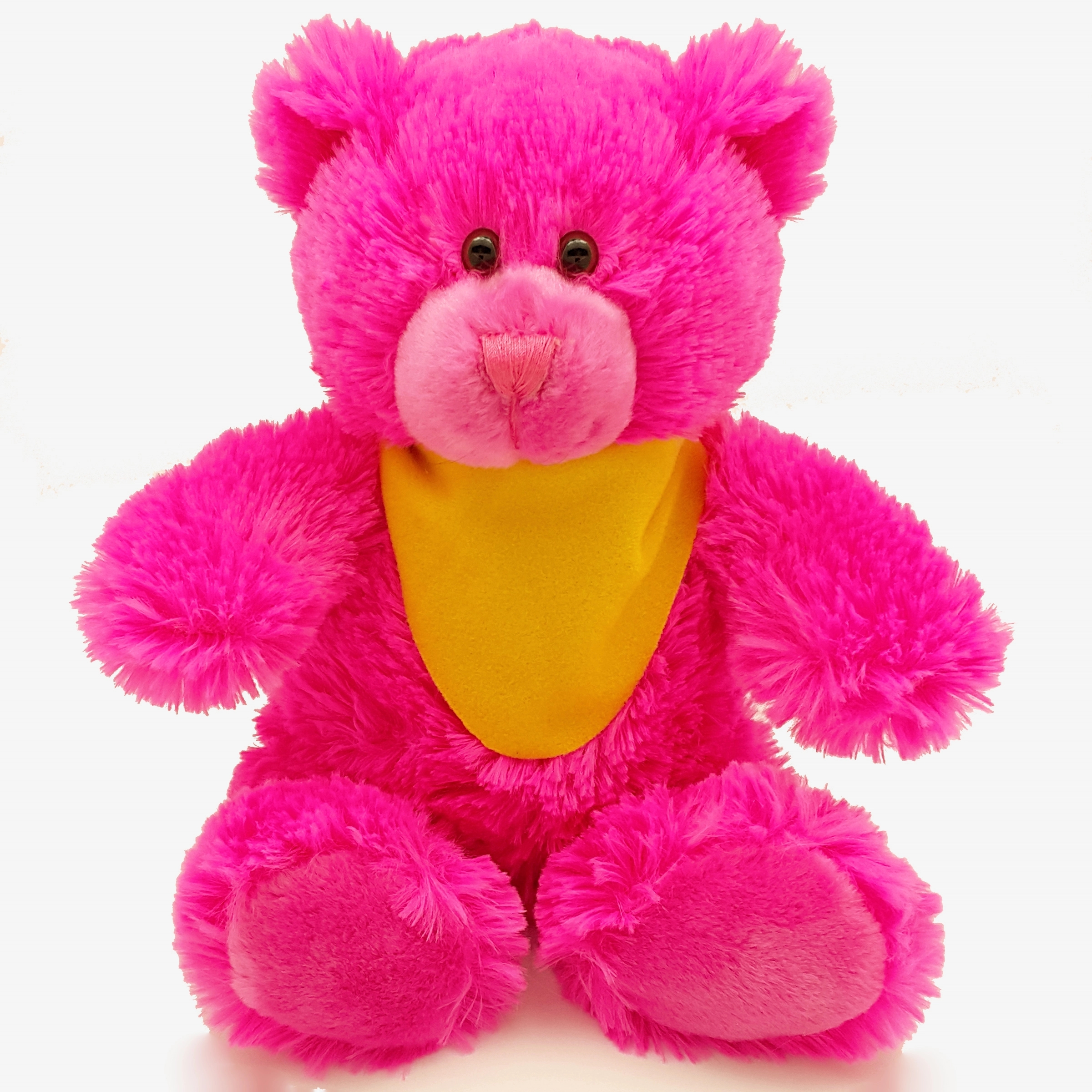 8" Bright Color Hot Pink Bear 3