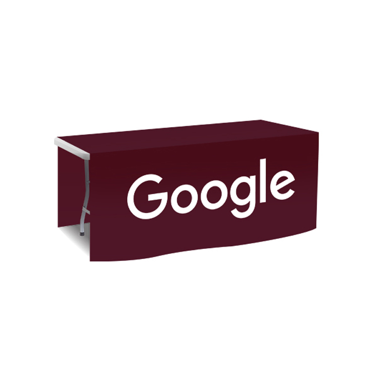 72 in. x 88 in. PolyKnit Table Drop (One Color Logo) 58