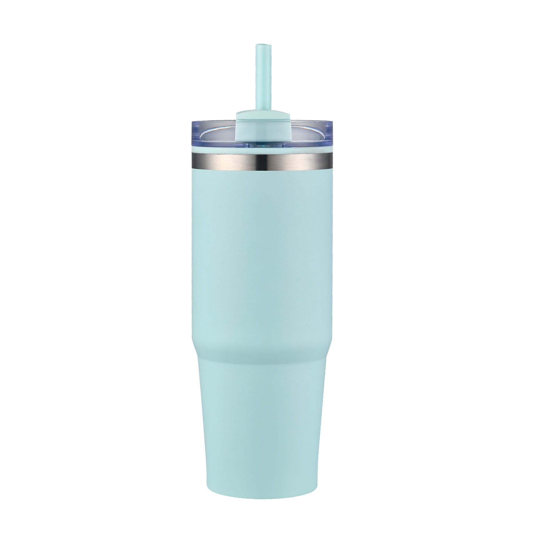 30 oz. PP Inner Double Wall Insulated Travel Mug w/Straw & Twist Closure Lid 6