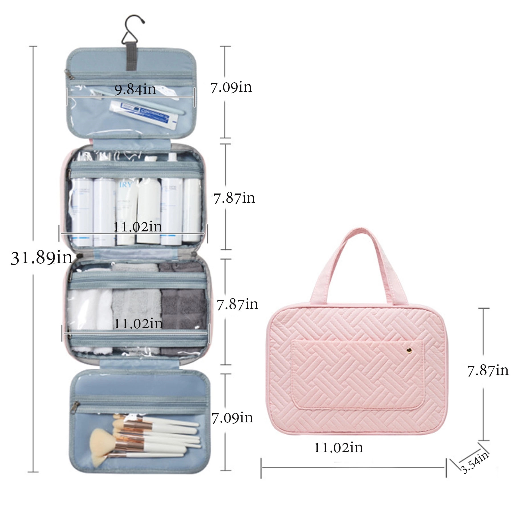 Toiletry Travel Bag with Hook 2
