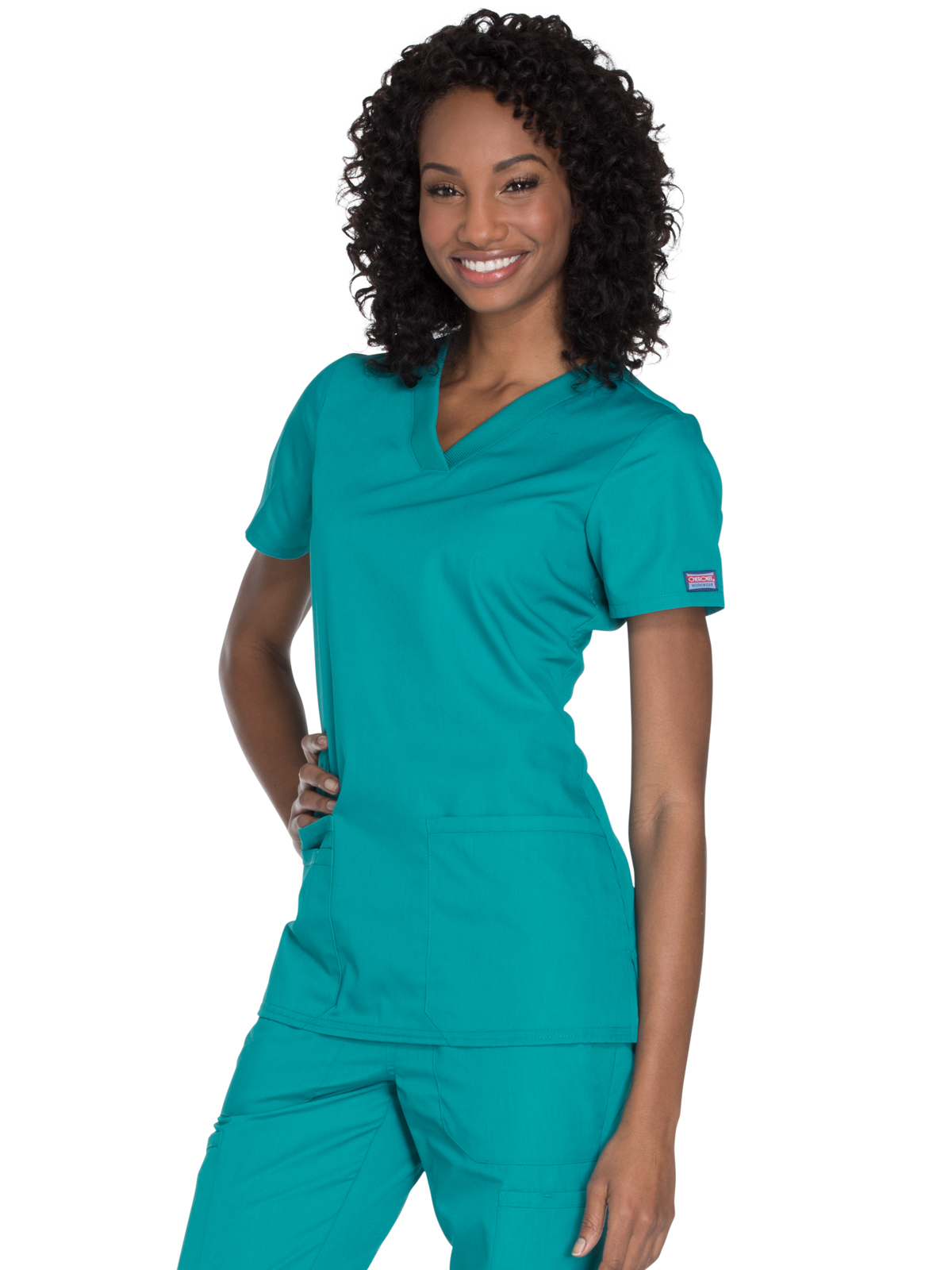 Cherokee - Workwear Originals - Women's 2-Pocket V-Neck Top 21