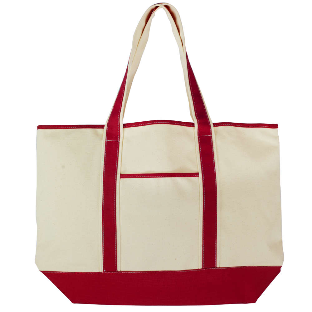 IslandLife Deluxe 12 oz Cotton Canvas Tote with Outer Pocket 3