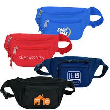 3 Zippered Running Belt Bag 13" W x 4" H 8