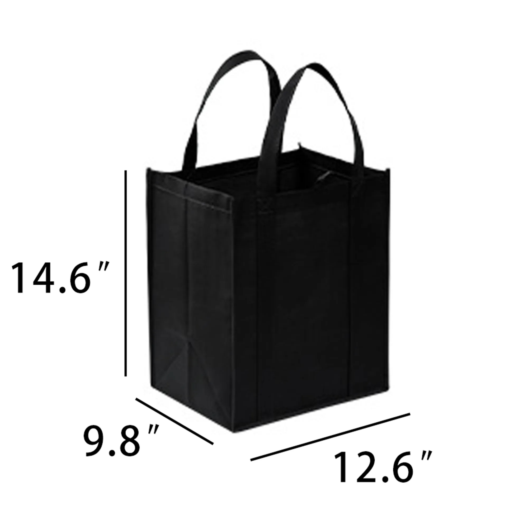 Non-Woven Shopper Tote with Plastic Stability Insert 5
