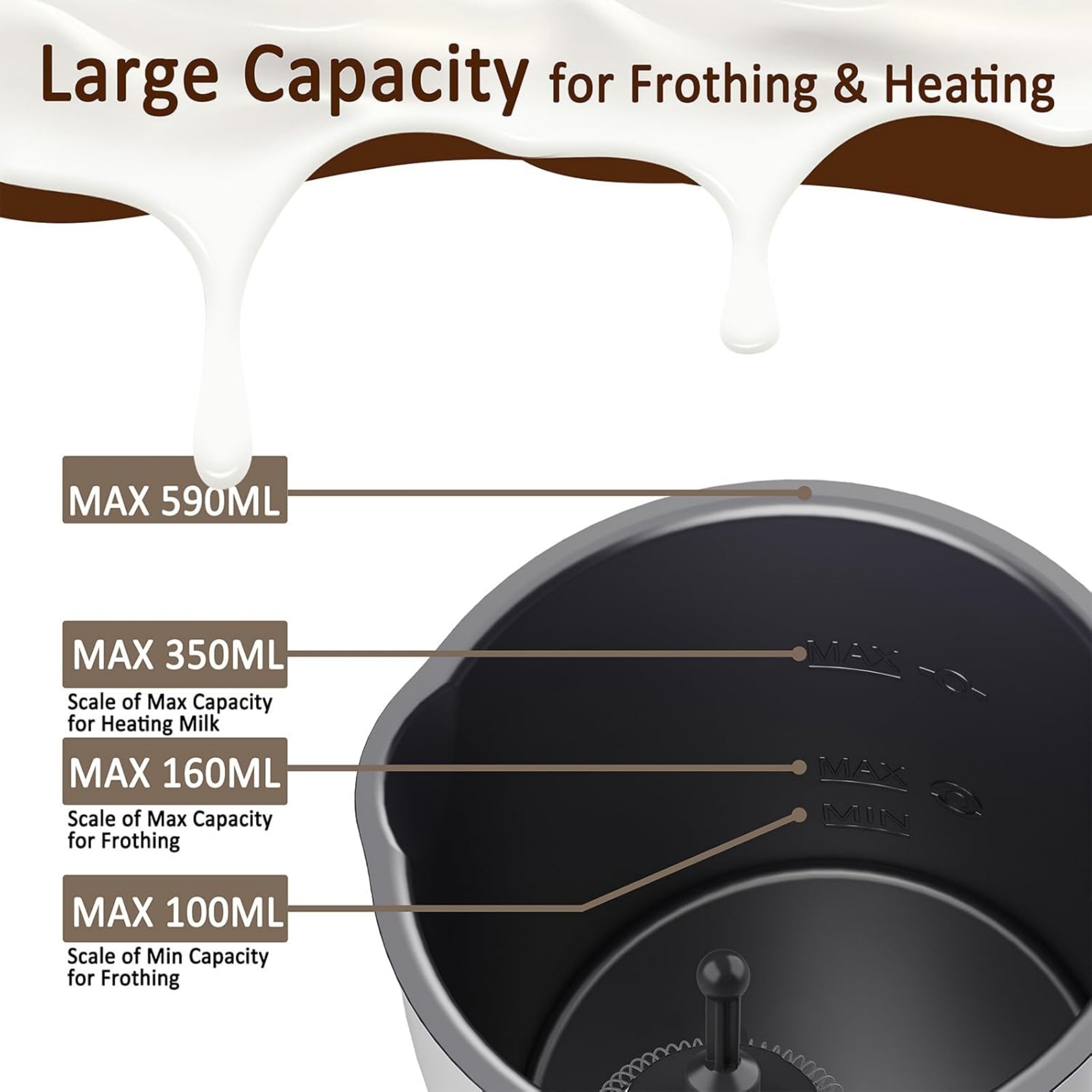 4 in 1 Multi-Functional Milk And Coffee Frother 7