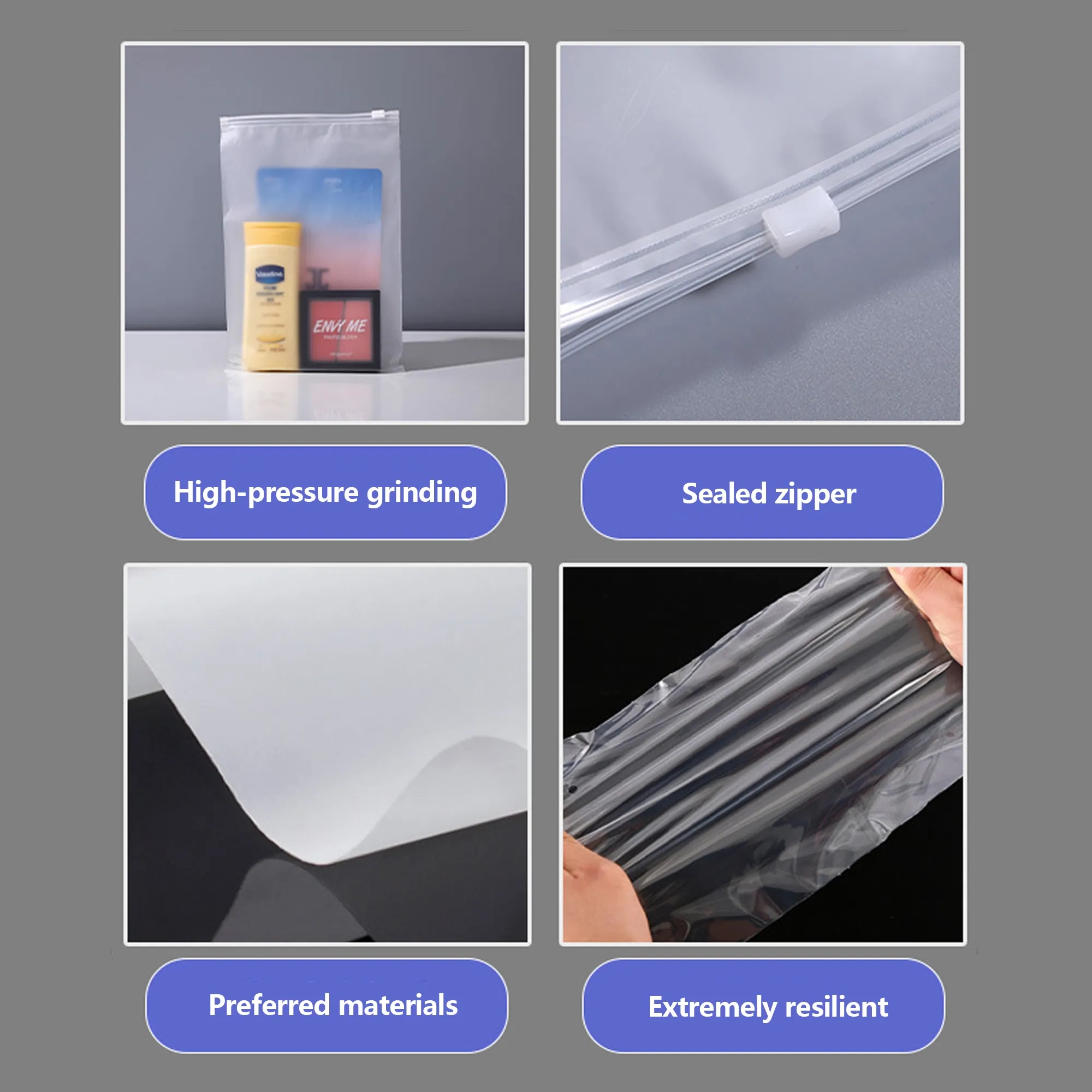 Resealable Plastic Zipper Bags 4