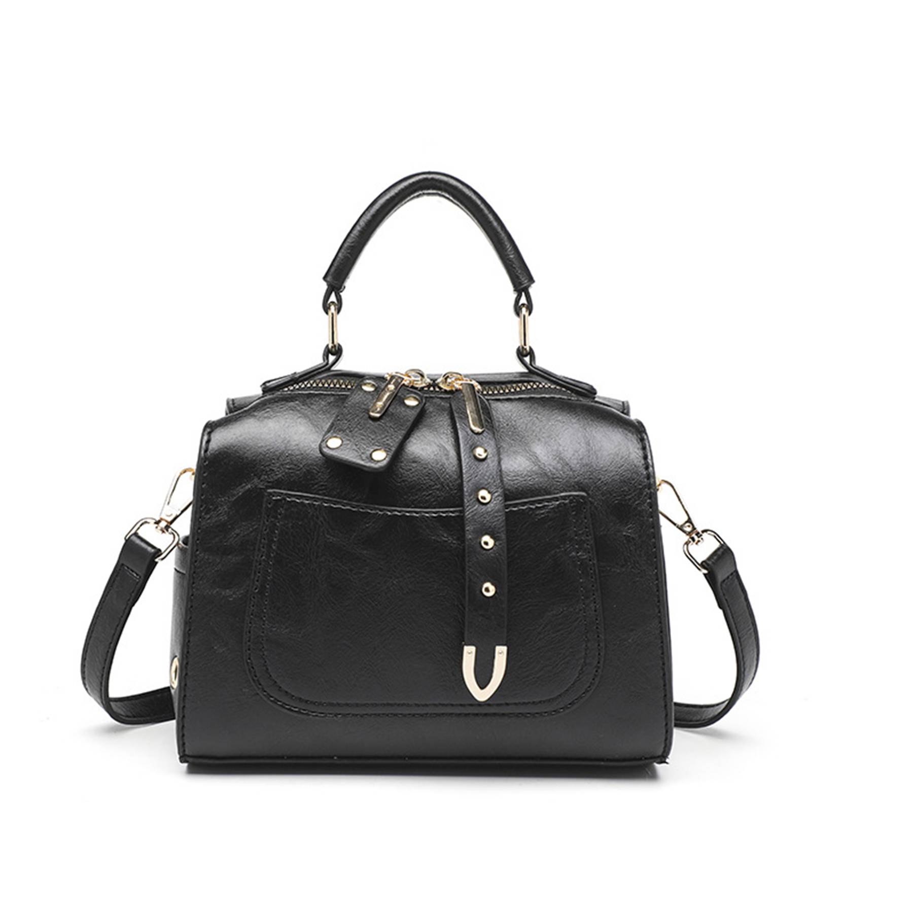 Pu Leather rivet Crossbody Bag for Women Offers Zipper 1