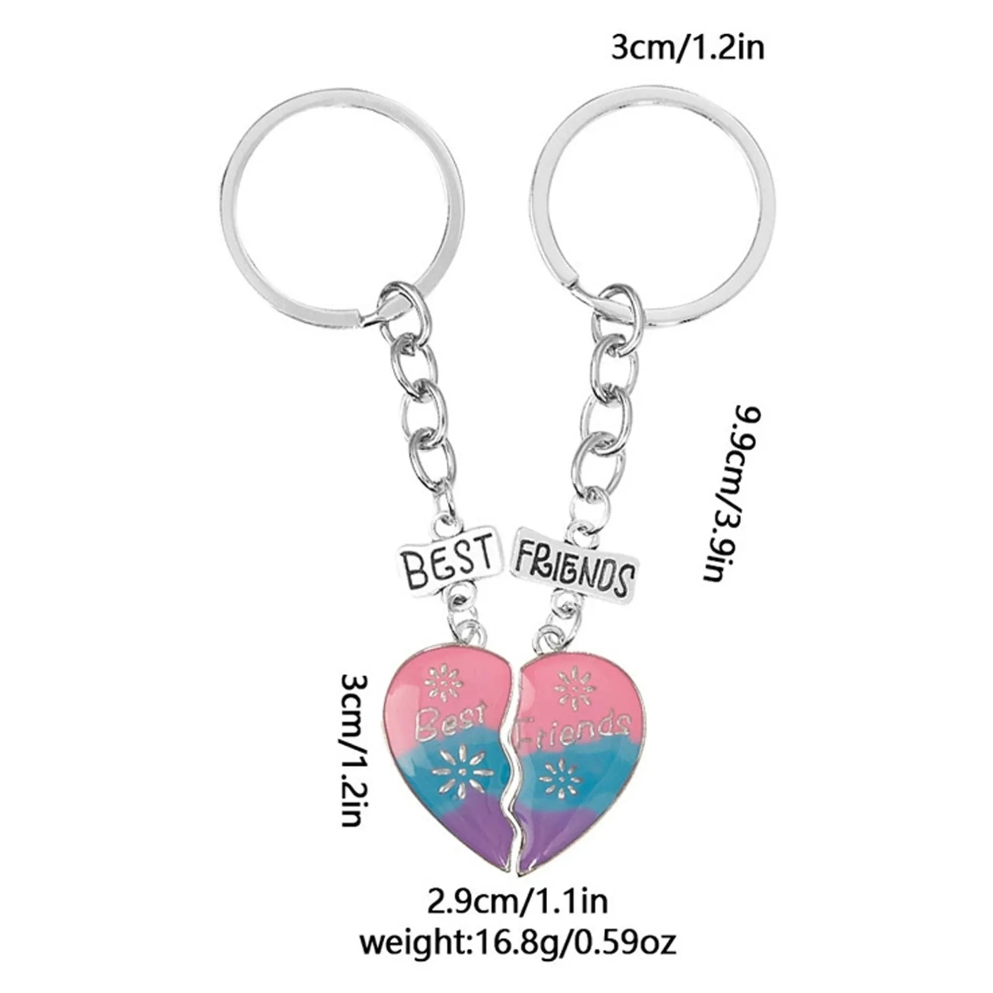 Gradient Heart Keychain 4